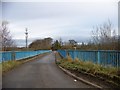 The bridge over the M74 to Bothwell Park Farm