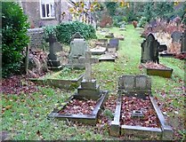 SE0324 : Graveyard of the former St Mary’s Church, Luddendenfoot by Humphrey Bolton