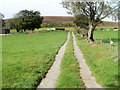 Access lane to Little Greenmeadow Farm near Upper Cwmbran