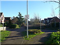 Cyclepath crosses Clashot Avenue, Chafford Hundred