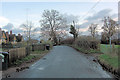 Marlston Road passes Marlston Cottages