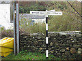 NY1729 : Old signpost in Wythop Mill by Graham Robson