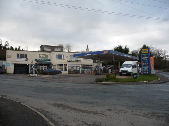 The Mawley Oak garage and filling station