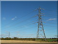 Pylons near Long Lane