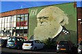 Charles Darwin mural, Sidney Street, Sheffield