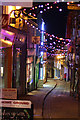 The Old High Street at night