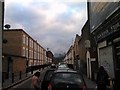 View of Canary Wharf from Brokesley Street