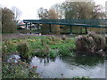 Footbridge over the River Churn near Tesco superstore, Cirencester