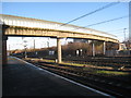 Footbridge at the north end of Bank Top Station, Darlington