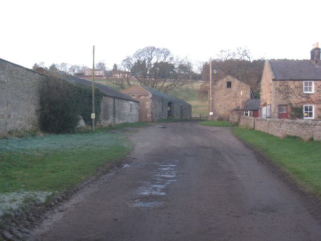 Anick Grange and the footpath to Anick