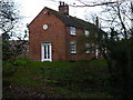 Cottages beside the lane to Upton Cressett