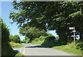 SN5852 : The road to Llwyn-y-groes, Ceredigion by Roger  D Kidd
