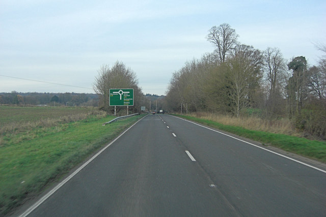 A32 approaches junction with A31