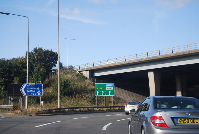 M25 / A12 junction © N Chadwick :: Geograph Britain and Ireland