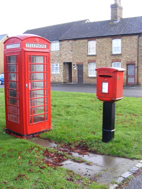 Telephone Box & Eltisley Postbox
