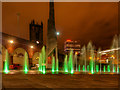 SJ8398 : Greengate Fountains by David Dixon