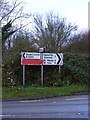 TL2659 : Roadsign on the B1040 by Geographer