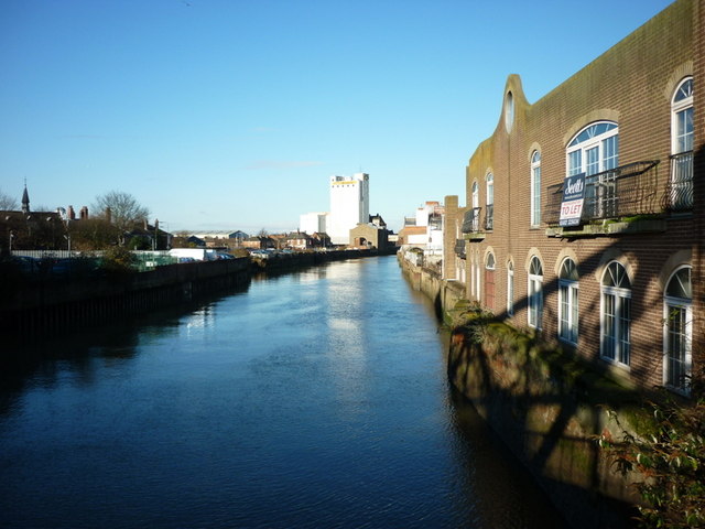 The River Hull from North Bridge, Hull