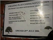 TA0829 : The Amazing Play Community Garden by Ian S