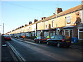 Tarmaccing the pavement on Clumber Street, Hull