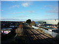 The rail line to Bridlington and Scarborough