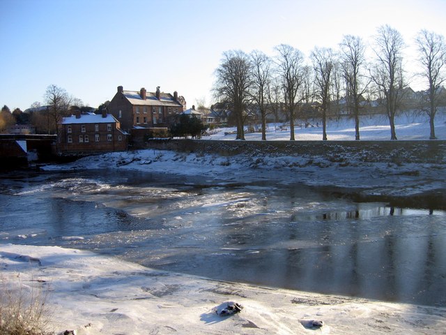 The Frozen River Dee at Chester