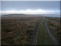 Upland track on Cefn Coch