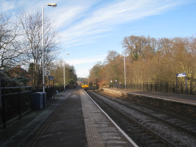 A Hexham train departs from Riding Mill Station