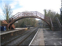 NZ0161 : The station footbridge, Riding Mill by Jonathan Thacker