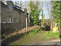 The beginning of the footpath down to the River Tyne