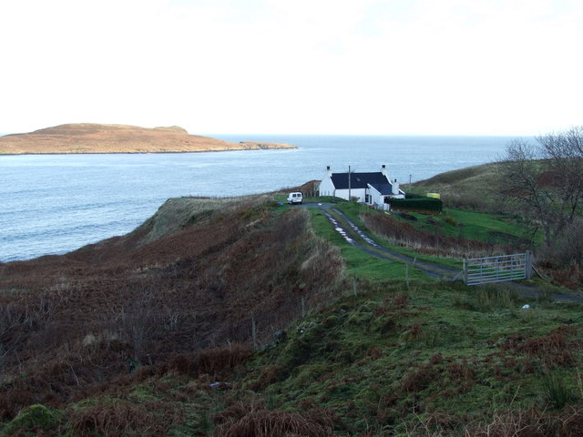 House near the shore at Flodigarry