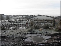 H3965 : Frosty puddles, Glennan by Kenneth  Allen