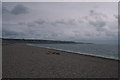 SY6675 : Looking along Chesil Bank to Portland by Christopher Hilton