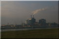 TQ4280 : Looking across to the Tate & Lyle Refinery, from London City Airport by Christopher Hilton