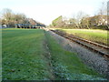 Bluebell Railway heading north from Sharpthorne