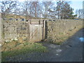 Entrance for path to bird hide at Grasshome Reservoir Nature Reserve