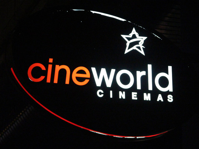 CineWorld sign