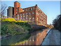 SJ9498 : Whitelands Mill, Huddersfield Narrow Canal by David Dixon
