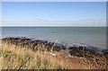 The beach and foreshore from the clifftop