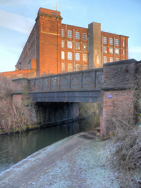 Ashton Canal, Bridge#25 and Guide Bridge Mill