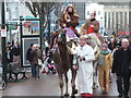 Bournemouth: camels ascend Commercial Road