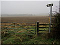 Footpath leading from Burrough Road