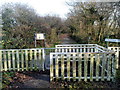 Western entrance to Bedford Park near Kenfig Hill