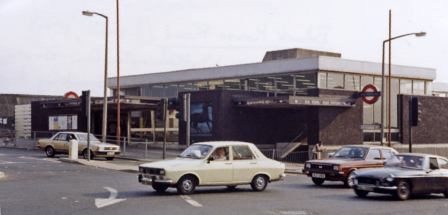Blackhorse Road station, exterior, 1984