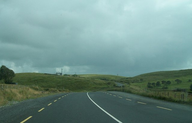 View south along the R262 at Tullynaglaggan