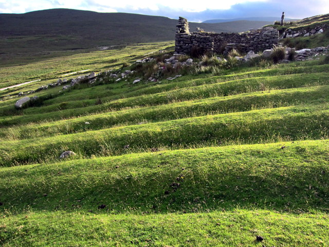 Lazy beds at the Deserted Village, Slievemore