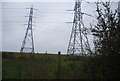 Pylons in the Lea Valley