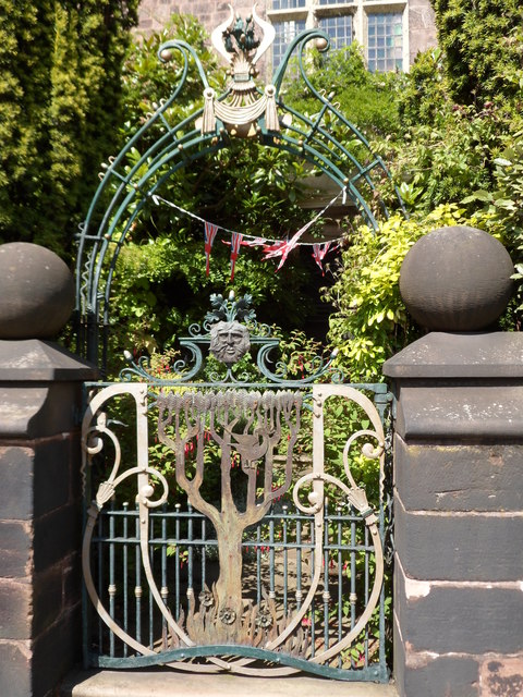 Gate detail of Greystones House
