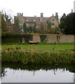 A canalside view of Stonehouse Court Hotel, Stonehouse