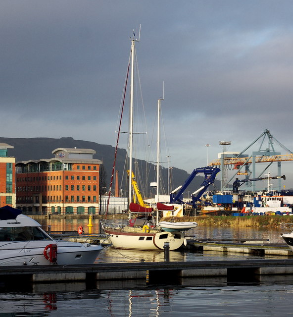 Yacht 'Galanta' at Belfast